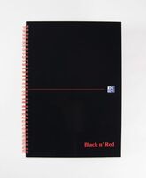 Black n' Red A-Z Wirebound Hardback Notebook A4 (Pack of 5) 100080232