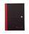 Black n Red A5 Casebound Hard Cover Notebook A-Z Ruled 192 Pages Black/R(Pack 5)
