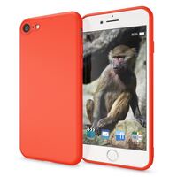 NALIA Neon Hülle für iPhone SE 2022 / SE 2020 / 8 / 7, Schutz Case Handy Cover Orange