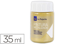 Pintura Metalizada La Pajarita Oro Rico 35 Ml