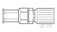 1.6/5.6 Stecker 75 Ω, RG-179, Crimpanschluss, gerade, 1393680-2