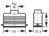 Tüllengehäuse, Baugröße 10A, Aluminiumdruckguss, PG13,5, gerade, Längsbügelverri