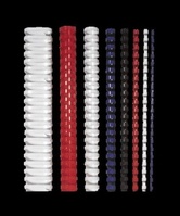 Spirál, műanyag, 10 mm, 41-55 lap, FELLOWES, 25 db, kék