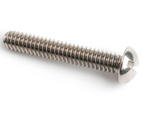 8-32 UNC X 3/8 SLOT ROUND MACHINE SCREW ASME B18.6.3 A2 STAINLESS STEEL