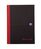 Black n Red A5 Casebound Hard Cover Notebook A-Z Ruled 192 Pages Black/Red (Pack 5)