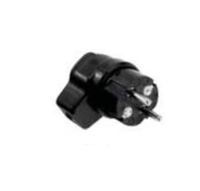 Solid rubber right angle plug bk 919.171, Black, Rubber, IP44, 250 V, 16 A