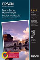 A4 Matte Paper - Heavyweight Matte Paper Heavy Weight - A4 - 50 Sheets, Matte, 167 g/m², A4, White, 50 sheets, WorkForce WF-7620DTWF