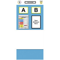 Cartel informativo para etiquetado doble de estanterías