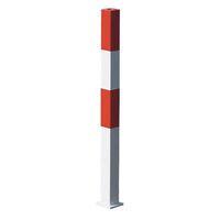Barrier post made of steel