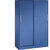 Armario de puertas correderas ASISTO, altura 1617 mm, anchura 1000 mm, azul genciana / azul genciana.