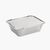 Fiesta Waxed Lids for Medium Foil Containers in White - Pack of 500