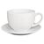 Olympia Cafe Cappuccino Cups in White Made of Stoneware 340ml / 12oz - 12