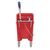 Jantex Kentucky Mop Bucket in Red - Wringer Handle - Plastic - 20 Ltr
