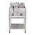 Buffalo Stand for Double Fryer in Silver - Stainless Steel - Anti Slip Foot