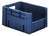 Kunststoff-Sichtlagerkasten im Euro-Maß, Serie VTK 400/210-4, 4 Stück, blau