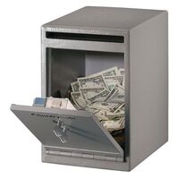 Under counter deposit safe