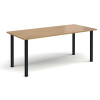 Rectangular White Leg Meeting Table