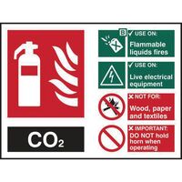 Fire Extinguisher Composite - Co2 Sign
