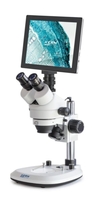 Microscopio stereo zoom-set digitale KERN OZL 464 composto da adattatore per montaggio a C telecamera a tavoletta KERN 2