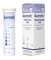 Quantofix® Teststäbchen Dose mit 100 Teststreifen Gesamteisen 100