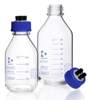 500ml HPLC bottles DURAN® complete system 4-port screw cap