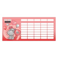 Órarend LIZZY CARD mini 178mmx77mm Tiny Hippo