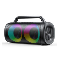 Bezprzewodowy głośnik bluetooth 5.1 z kolorowym oświetleniem LED czarny