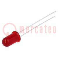 LED; 5mm; red; 1.5÷2.3mcd; 50°; Front: convex; 1.7÷2V; No.of term: 2
