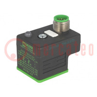 Connector: valve connector; adapter,plug; form A; 18mm; female