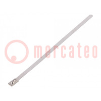 Cable tie; L: 150mm; W: 4.6mm; stainless steel AISI 304; 445N