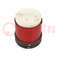 Avertisseur: lumineux; LED; rouge; 230VAC; IP65; Ø70mm; Harmony XVB