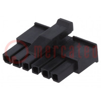 Plug; wire-wire; female; Micro MATE-N-LOK; 3mm; PIN: 6; for cable