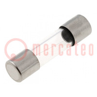 Fuse: fuse; quick blow; 3.15A; 250VAC; cylindrical,glass; 5x20mm