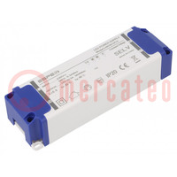 Power supply: switched-mode; LED; 36W; 12VDC; 3A; 220÷240VAC; IP20