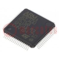 IC: microcontrolador ARM; 24MHz; LQFP64; 2÷3,6VDC; -40÷85°C