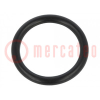 Guarnizione O-ring; caucciù NBR; Thk: 2,5mm; Øint: 17mm; nero