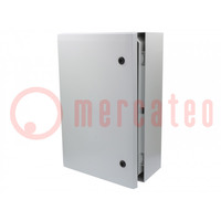 Custodia: da parete; X: 400mm; Y: 600mm; Z: 210mm; ARCA; grigio; IP66