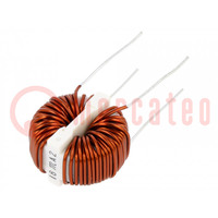 Inductor: wire with current compensation; THT; 11mH; 39mΩ; 250VAC