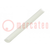 Insulating tube; fiberglass; natural; max.180°C; Øint: 5mm
