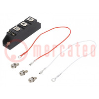 Module: thyristor; double series; 1.6kV; 90A; Ifmax: 141A; 21MM