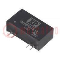 Converter: DC/DC; 1W; Uin: 24V; Uout: 12VDC; Iout: 84mA; SIP7; THT