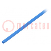 Insulating tube; PVC; blue; -45÷125°C; Øint: 1mm; L: 200m