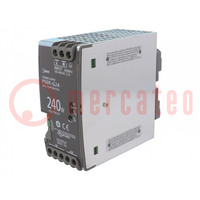 Power supply: switched-mode; for DIN rail; 240W; 24VDC; 10A; OUT: 1