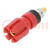 Socket; 4mm banana; 30A; 60VDC; 48mm; red; gold-plated; -20÷80°C