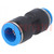 Push-in fitting; straight,reductive; -0.95÷6bar; QS; Øout: 10mm