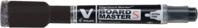 Whiteboard Marker V-Board Master S mit Schwamm, umweltfreundlich, nachfüllbar, 3.5mm (EF), Schwarz