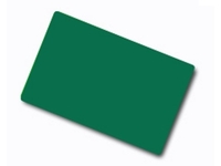 Plastikkarte - 86 x 54mm, 30mil, 0.76mm (blanko) - grün - inkl. 1st-Level-Support