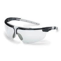 uvex Schutzbrille i-3 s schmale Ausführung speziell für Damen, schwarz/grau