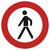 SafetyMarking Verkehrss. Verbot für Fußgänger VZ: 259, Größe: 42 cm, RA2/C