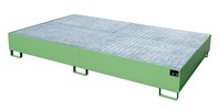 Auffangwanne 1000 10F lackiert RAL6011 Resedagrün Umwelt Lagertechnik